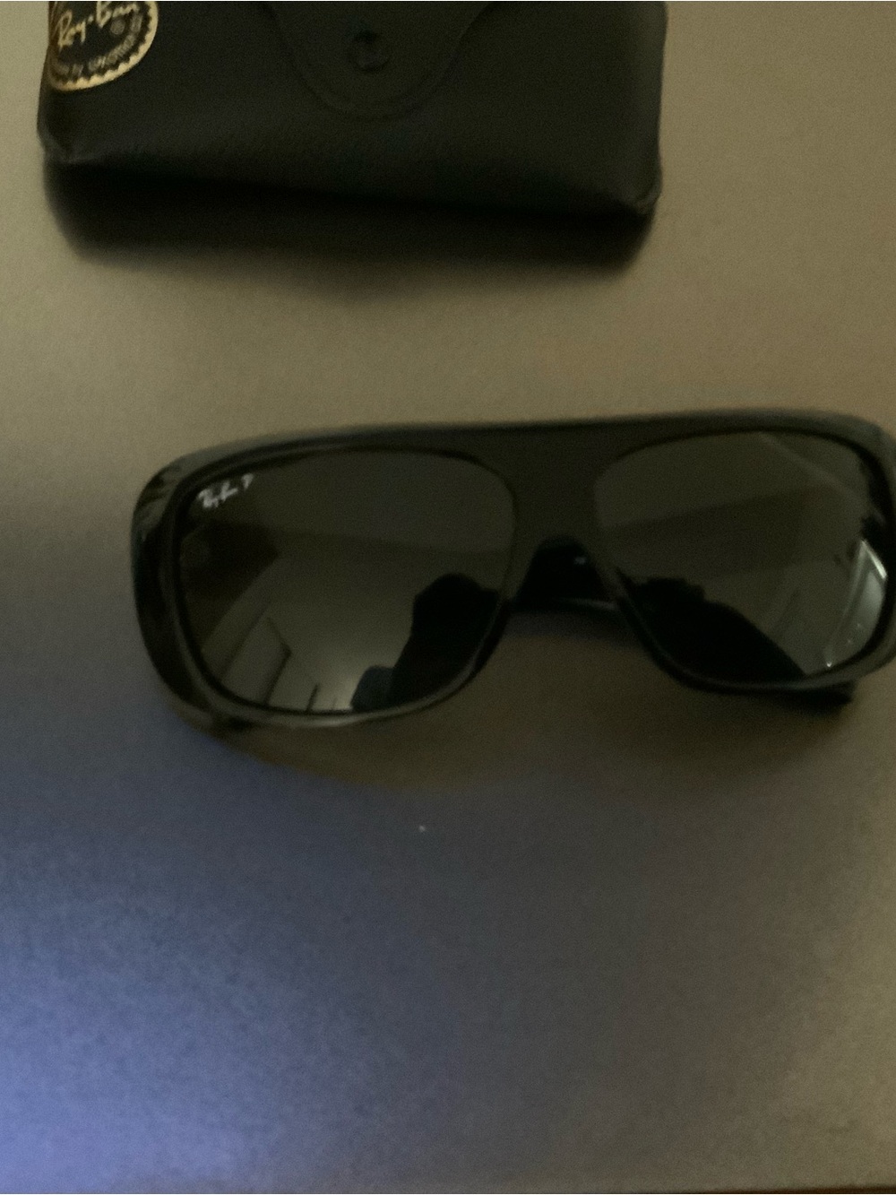 Ray-Ban Black Wraparound Sunglasses